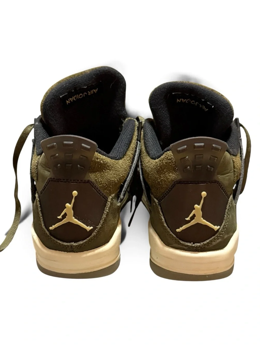 Kid’s Nike 4Y Air Jordan 4s Retro SE Craft Olive Shoes